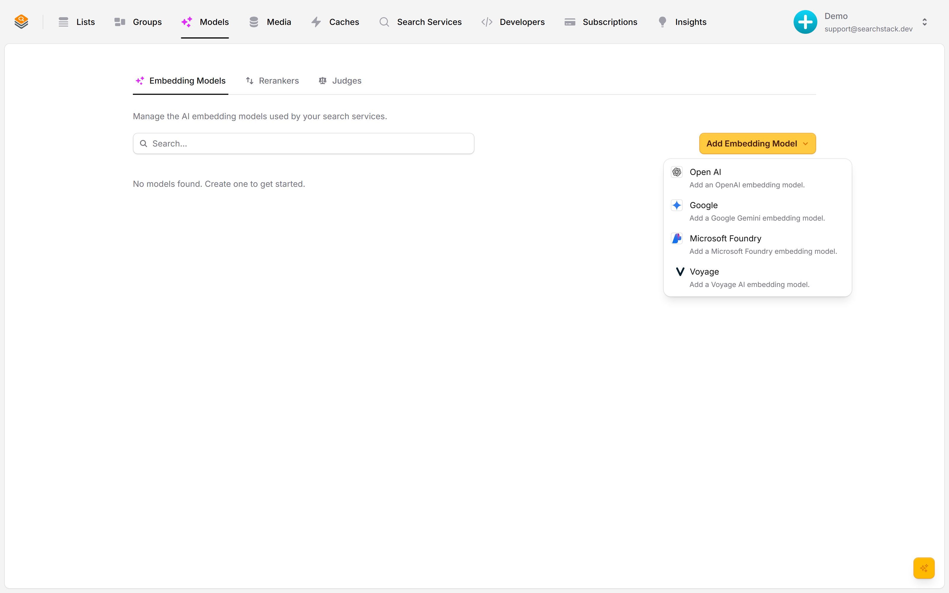 Choosing an embedding provider